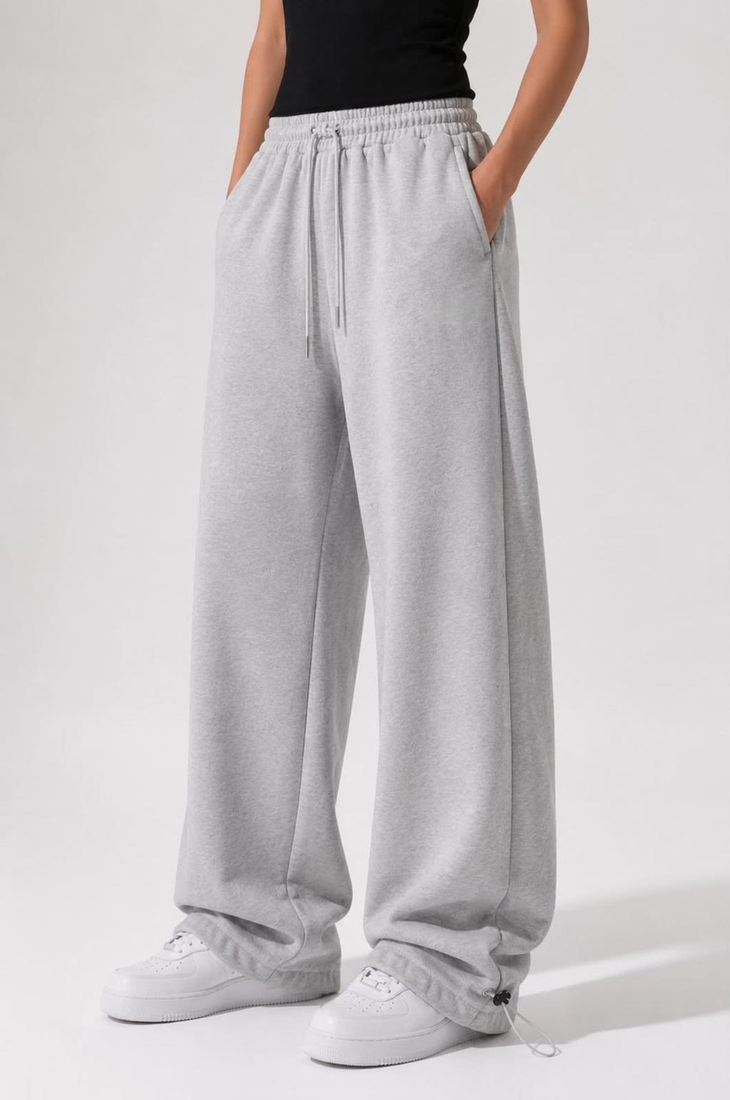 Unisex Ayarlanabilir Lastikli Mevsimlik Baggy Eşofman Altı
