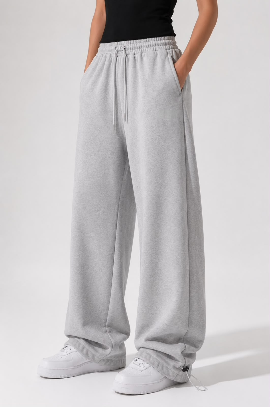 Unisex Ayarlanabilir Lastikli Mevsimlik Baggy Eşofman Altı