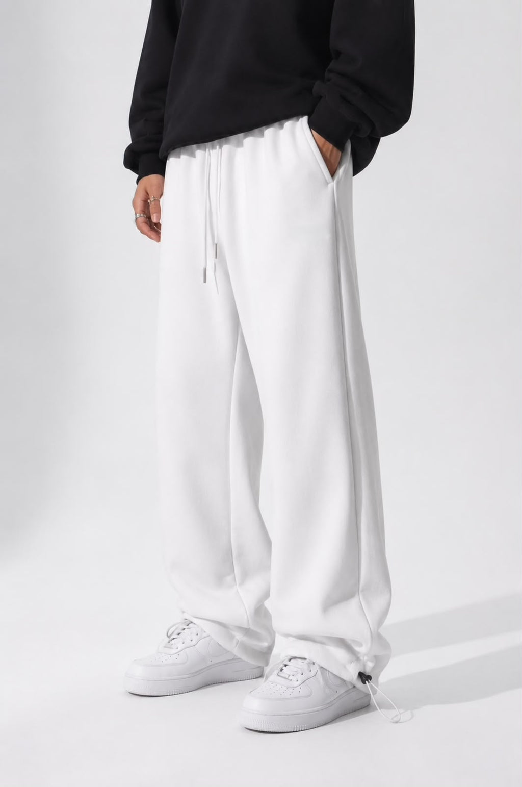 Unisex Ayarlanabilir Lastikli Mevsimlik Baggy Eşofman Altı