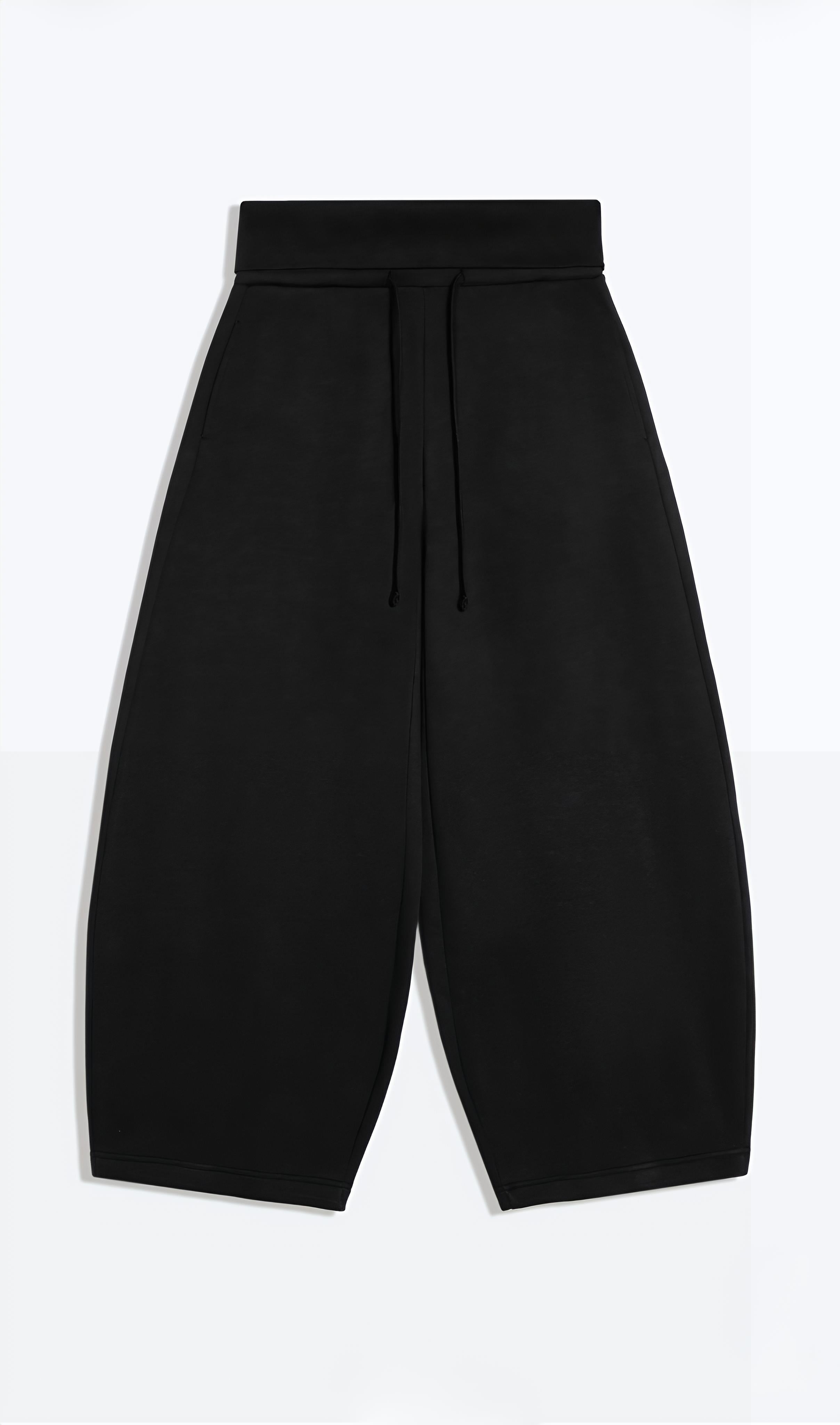 Üç İplik Kıvrımlı Kaşkorse Bel Cepli Ayarlanabilir Lastikli Ultra Bol Barrel Fit Baggy Pantolon\Eşofman Altı