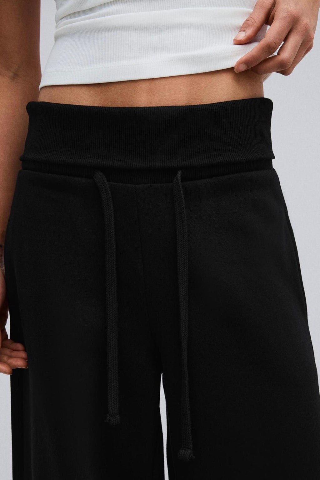 Üç İplik Kıvrımlı Kaşkorse Bel Cepli Ayarlanabilir Lastikli Ultra Bol Barrel Fit Baggy Pantolon\Eşofman Altı